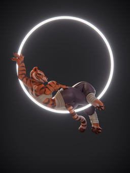 anthro athletic bandage bottomwear brown_eyes clothing female looking_at_viewer martialarts pants simple_background solo stripes suggestive warrior mess_maker sladdoska_(modeler) dreamworks kung_fu_panda master_tigress felid feline felis mammal pantherine tiger 3:4 3d_(artwork) absurd_res digital_media_(artwork) hi_res