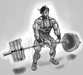 anthro bodily_fluids bulge clothing exercise genital_fluids genitals leaking_precum male muscular muscular_anthro muscular_male penis precum shirt solo sweatband tank_top topwear weightlifting workout purplebirdman falcon_mccooper_(character) avian bird falcon falconid hybrid 2026 colored detailed digital_drawing_(artwork) digital_media_(artwork) hi_res monochrome portrait shaded sketch