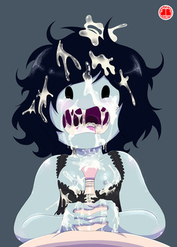 black_hair blue_body blue_skin blush bodily_fluids breast_play breasts clothed clothing crying cum cum_covered cum_in_hair cum_in_mouth cum_inside cum_on_breasts cum_on_clothing cum_on_face cum_on_hand dress duo erection excessive_cum excessive_genital_fluids fangs female female_focus first_person_view forced genital_fluids genitals grey_background hair handjob human_on_humanoid humanoid_genitalia humanoid_penis interspecies lingerie looking_at_viewer male male/female male_pov messy nipples not_furry open_mouth penetrating_pov penile penis questionable_consent rape sex simple_background solo_focus tears teeth titfuck titfuck_under_clothes tongue two-handed_handjob jlullaby adventure_time cartoon_network marceline_abadeer demon demon_humanoid human humanoid mammal vampire 2014 grandfathered_content