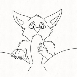 anthro duo fellatio first_person_view genitals human_on_anthro interspecies male male/male male_pov oral penile penis sex sayonarada domestic_cat felid feline felis human mammal 2d_animation animated frame_by_frame hi_res loop sketch