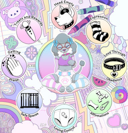 abstract_background accessory anthro armwear ball bdsm bone bow_ribbon cage candy clothed clothing collar crayon dessert detailed_background diaper eyes_closed eyewear female food footprint fruit gender_symbol glasses hair_accessory hair_bow hair_ribbon head_empty heart_symbol leggings legwear lotus_pose maze melon moon pacifier pattern_clothing pattern_leggings pattern_legwear pawprint petplay plant psychedelic_background puppyplay rainbow rainbow_background religious_themes ribbons roleplay safety_pin sex_toy shirt simple_background sitting solo star_symbol striped_clothing striped_leggings striped_legwear stripes symbol tank_top tennis_ball text topwear transgender_symbol vibrator wand_vibrator watermelon wearing_diaper wearing_glasses stargal_galexi among_us boy_kisser_(meme) innersloth where's_waldo? chloe_couture waldo_(where's_waldo?) canid canine canis domestic_dog mammal poodle absurd_res english_text hi_res icon meme pictographics