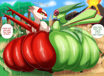 ass_clapping ass_to_ass big_butt bodily_fluids breasts butt duo eyelashes female green_body green_wings huge_butt lava lips lipstick makeup multicolored_body plant pupils raining rear_view red_body red_lips red_lipstick red_wings sweat sweatdrop sweaty_butt tree twerking two_tone_body volcano white_body wings yellow_eyes mackdazzle nintendo pokemon flygon generation_3_pokemon latias legendary_pokemon pokemon_(species) wingull hi_res