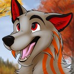 anthro male solo canid canine canis mammal wolf 1:1 colored_sketch icon sketch