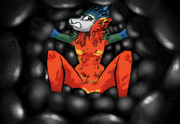 anthro bdsm blue_body blue_feathers bondage bound feathered_crest feathers green_body green_feathers head_crest inside kronos_unveiled latex male panicked_look panicking red_body red_feathers sitting solo spread_legs spreading stuck trapped yellow_body yellow_feathers jonisblobbed alexian dinosaur dromaeosaurid feathered_dinosaur feathered_scalie prehistoric_species reptile saurischian scalie theropod velociraptor hi_res