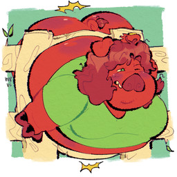 anthro belly big_belly big_butt butt clothing curled_tail fence hooves livestock_tag male moobs obese obese_male overweight overweight_male solo stuck_in_fence tail tight_clothing pepperpopper ody_(character) domestic_pig duroc_pig mammal suid suine sus_(pig) 1:1 colored hi_res
