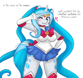 <3 anthro blue_eyes blue_hair blush breasts cat-named-fish clothing costume cutie_mark digital_media_(artwork) equine fan_character female fur hair hooves horn long_hair looking_at_viewer mammal my_little_pony one_eye_closed plain_background sailor_moon smile solo standing text two_tone_hair unicorn white_fur wink
Rating: Safe
Score: 11
User: OptimalPrime
Date: October 20, 2014 <3 anthro blue_eyes blue_hair blush breasts cat-named-fish clothing costume cutie_mark digital_media_(artwork) equine fan_character female fur hair hooves horn long_hair looking_at_viewer mammal my_little_pony one_eye_closed plain_background sailor_moon smile solo standing text two_tone_hair unicorn white_fur wink
Rating: Safe
Score: 11
User: OptimalPrime
Date: October 20, 2014