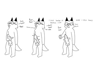 animal_genitalia animal_penis anthro balls big_balls big_penis bodily_fluids broken_sex_toy canine_genitalia canine_penis dripping eyewear femboy genital_fluids genitals glasses huge_penis knot knotted_penis looking_at_viewer male masturbation nerd penetrable_sex_toy penile penile_masturbation penis precum precum_drip precum_squirt sex_toy solo standing text throbbing throbbing_penis vein veiny_balls veiny_penis foxfreeguy roddy_(foxfreeguy) canid canine fox mammal absurd_res english_text hi_res monochrome