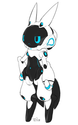 ambiguous_gender annoyed anthro blue_eyes featureless_crotch featureless_feet feet front_view frown hand_on_hip machine navel nude screen screen_face simple_background solo standing thick_thighs white_background cotora lepus_(cotora) android lagomorph mammal robot robot_anthro 2021 5:8 colored_sketch full-length_portrait hi_res portrait sketch