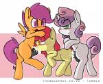 2014 animal_genitalia apple_bloom_(mlp) bakaponi balls blush cub cum cum_in_mouth cum_inside cutie_mark_crusaders_(mlp) dickgirl dickgirl_on_female equine female friendship_is_magic fur green_eyes group group_sex hair horn horse horsecock hose intersex mammal my_little_pony oral oral_sex orange_eyes orange_fur pegasus penetration penis pink_hair pony purple_eyes purple_hair red_hair scootaloo_(mlp) sex spitroast sweetie_belle_(mlp) threesome two_tone_hair unicorn white_fur wings yellow_fur young
Rating: Explicit
Score: 22
User: ultragamer89
Date: March 03, 2014