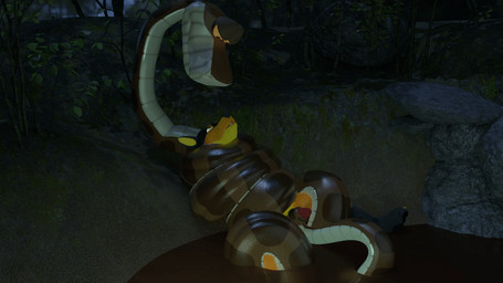 anthro anthro_on_feral bestiality coiling coiling_around_leg coiling_around_torso coiljob dominant dominant_feral duo erection eye_contact feral forced forest genitals humanoid_genitalia humanoid_penis jungle looking_at_another male male/male male_feral male_on_feral outside partially_submerged penis plant sex submissive submissive_anthro tail tail_around_penis tail_fetish tail_play tail_sex tailjob tree water whiteshadowhare the_jungle_book jake_(jakethenerdyfox) kaa_(jungle_book) canid canine fox indian_python mammal python reptile scalie snake 16:9 2022 3d_(artwork) 3d_animation animated digital_media_(artwork) widescreen