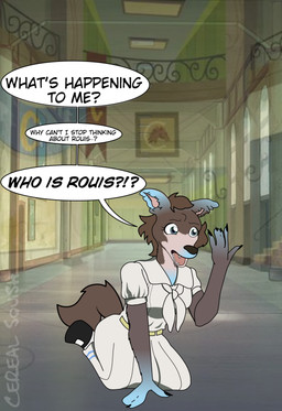 anthro brown_body brown_fur character_transformation claws clothed clothing crossdressing female fur gender_transformation personality_change reality_shift screencap screencap_background solo text tf_into_fictional_character transformation transformation_sequence cereal_squish beastars hasbro my_little_pony fan_character juno_(beastars) canid canine canis equid equine horse mammal pony wolf 2025 english_text hi_res