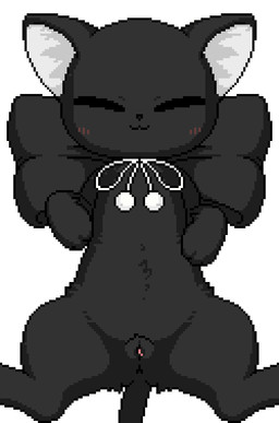 animal_genitalia animal_vulva belly_rub bestiality black_body blush bodily_fluids cum cum_in_vagina cum_inside duo faceless_character faceless_male female female_focus feral genital_fluids genitals humanoid_genitalia humanoid_penis male male/female pawpads paws penetration penis simple_background size_difference solo_focus spread_legs spreading vaginal vaginal_fluids vaginal_penetration white_background akai third-party_edit tsukihime type-moon len_(tsukihime) domestic_cat felid feline felis human mammal animated censor_removal_edit digital_media_(artwork) pixel_(artwork) pixel_animation