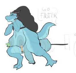 anthro areola backpack ball_pulling balls bdsm big_areola big_balls big_breasts biped breast_storage breasts cavity_storage cock_and_ball_torture flaccid genital_torture genitals gynomorph hanging_breasts holding_object hyper intersex nipple_fetish nipple_penetration nipple_play nipples penetration penis punishment sagging_breasts saggy_balls slap solo struggling suspension text torture cowhour sevbold_(character) kobold scalie 2024 english_text