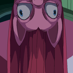 blue_eyes eyelashes female hair nightmare_fuel pink_hair solo soul_devouring_eyes where_is_your_god_now merumeto friendship_is_magic hasbro my_little_pony pinkie_pie_(mlp) equid equine horse mammal pony 1:1 2015 low_res reaction_image