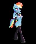 anthro female hair latex multicolored_hair nipples rainbow_hair solo wings xorza friendship_is_magic hasbro my_little_pony mythology rainbow_dash_(mlp) equid equine mammal mythological_creature mythological_equine pegasus absurd_res alpha_channel hi_res