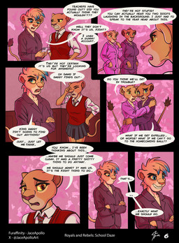 annoyed anthro clothing crossed_arms dialogue female group pajamas school school_uniform text uniform jace_apollo disney the_lion_guard the_lion_king kiara_(the_lion_king) tiifu_(the_lion_guard) zuri_(the_lion_guard) felid lion mammal pantherine comic english_text hi_res