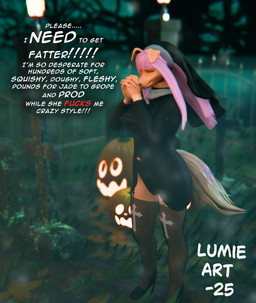 anthro blonde_hair cemetery female food fruit hair holidays nun_outfit obese overweight plant pumpkin slightly_chubby solo weight_gain lumieart halloween moonlit bird_dog canid canine canis domestic_dog golden_retriever hunting_dog mammal retriever 3d_(artwork) digital_media_(artwork) hi_res sequence
