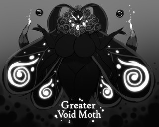 anthro big_breasts biped black_body breasts empty_eyes eyelashes featureless_breasts featureless_crotch female fingers forehead_gem gem huge_breasts name_drop neck_tuft solo standing text tuft white_eyes white_text wings latiar hollow_knight_(franchise) team_cherry greater_void_moth arthropod insect lepidopteran moth 2026 5:4 english_text monochrome