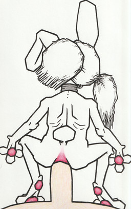 anal anal_penetration anthro butt butt_focus collar crouching duo faceless_character faceless_male female female_penetrated floppy_ears fur genitals hair humanoid_genitalia humanoid_penis ink inkpen male male/female male_penetrating male_penetrating_female nude offscreen_male pawpads paws penetration penile penile_penetration penis penis_in_ass ponytail rear_view sex tail whiskers white_body white_fur young missmare(artist) squishymare briar_(squishymare) lagomorph leporid mammal rabbit absurd_res colored_pencil_(artwork) hi_res traditional_media_(artwork)