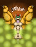 anthro anus anus_focus balls big_butt butt butt_focus claws fart fart_cloud fart_fetish farting_at_viewer gassy genitals horn legs_up male nude penis presenting presenting_anus presenting_hindquarters smelly solo thick_thighs sunflower_fox mario_bros nintendo bowser koopa scalie hi_res