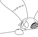 comic lagomorph leporid male mammal monochrome mr._bun-bun_(toybox_pals) plushie rabbit the_weaver toybox_pals