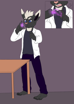 anthro clothed clothing corruption fur hair magic male open_mouth simple_background solo heyimteedo league_of_legends riot_games tencent james_(w01fy) yordle absurd_res hi_res sequence