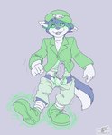 5_fingers anthro balls black_body black_fur bodily_fluids bottomwear bottomwear_down briefs bulge clothed clothing coat cross-eyed cursed_object dancing dazed ejaculation erection fingers footwear forced forced_exposure fur genital_fluids genitals green_bottomwear green_clothing green_coat green_footwear green_pants green_shoes green_topwear half-closed_eyes hat headgear headwear humanoid_genitalia humanoid_penis hypnosis hypnotic_clothing hypnotic_eyes leprechaun_hat magic male mind_control narrowed_eyes open_mouth pants pants_around_thighs pants_down partially_clothed penis penis_through_underwear ringed_eyes shirt shoes simple_background smile smiling_at_viewer socks solo tail tap_dancing tap_shoes topwear underwear wardrobe_malfunction white_body white_clothing white_fur white_underwear wolfblade crisp_the_wolf animate_inanimate canid canine canis leprechaun mammal wolf