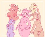 2_horns anthro balls belly_tuft beverage big_breasts biped bodily_fluids border bottomless breast_growth breasts bubble_tea clothed clothing container crotch_tuft cup drinking drinking_straw facial_markings flaccid flying_sweatdrops gender_transformation genitals growth gynomorph head_markings head_tuft holding_breast holding_container holding_cup holding_object horn huge_breasts intersex male markings mtg_transformation mti_transformation nipples nude orange_background penis question_mark raised_arm shirt simple_background small_breasts solo sweat sweatdrop t-shirt topwear transformation tuft white_border fuel_(artist) chico_(fuel) antelope bovid gazelle mammal 2025 hi_res