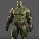 abs fangs green_body green_skin humanoid_pointy_ears male muscular muscular_humanoid muscular_male nipples not_furry pecs pointy_ears solo teeth voluox humanoid orc 1:1 3d_(artwork) absurd_res digital_media_(artwork) hi_res