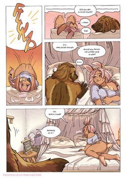 4_toes 5_fingers anthro bed bedroom black_nose blush blush_lines bodily_fluids bottomless bottomless_anthro bottomless_female bottomwear breasts brown_body brown_fur brown_hair butt claws clothed clothed_anthro clothed_female clothing dialogue duo eyelashes facial_piercing feet female finger_claws fingering fingering_self fingers frustrated fur furniture hair hindpaw humanoid_hands lying lying_on_bed male male/female masturbation nipple_outline nose_piercing nose_ring nude nude_anthro nude_male on_back on_bed paws piercing pink_hair pubes ring_piercing scut_tail septum_piercing septum_ring sexual_frustration shirt short_tail smile speech_bubble sweat tail tan_body tan_fur text toes topwear tuft kantachibli eva_(kantachibli) hakan_(kantachibli) gulonine lagomorph leporid mammal mustelid musteline rabbit wolverine comic digital_media_(artwork) english_text hi_res url