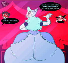 anthro bedroom_eyes big_butt blush blush_lines bouncing_butt butt female femboy group happy huge_butt male narrowed_eyes seductive trio twerking jacky-arts hellaverse helluva_boss andrealphus_(helluva_boss) stella_(helluva_boss) stolas_(helluva_boss) avian bird demon owl animated animated_gif digital_media_(artwork) loop short_playtime brother_(lore) brother_and_sister_(lore) incest_(lore) sibling_(lore) sister_(lore)