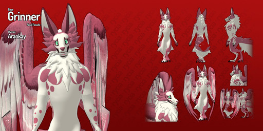 ambiguous_gender anthro biped casual_nudity digitigrade feathered_wings feathers featureless_chest featureless_crotch front_view logo looking_at_viewer nude_ambiguous nude_anthro pose rear_view red_background side_view simple_background text virtual_reality wings rycia vtuber 2:1 3d_(artwork) absurd_res adobe_photoshop_(artwork) artist_logo artist_name character_name digital_media_(artwork) english_text full-length_portrait half-length_portrait hi_res huge_filesize model_sheet portrait shaded soft_shading substance_painter_(artwork)