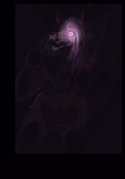 against_surface against_window anthro black_body black_border black_fur bone border breasts breath female fur hair long_hair long_tongue on_glass purple_eyes skull skull_head solo tongue tongue_out window furociousarts scp_foundation scp-1471-a canid canine canis humanoid mammal wolf absurd_res hi_res