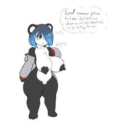 :< anthro areola begging_for_sex big_breasts big_nipples black_areola black_body black_nipples black_nose blue_highlights blush bottomless bottomless_anthro bottomless_female breasts chibi clothed clothing ellipsis female genitals grey_clothing grey_hoodie grey_topwear highlights_(coloring) hoodie huge_breasts jacket nipples nude off_shoulder one_eye_obstructed open_clothing open_hoodie open_topwear profanity shortstack simple_background solo text thick_thighs thought_bubble topwear vulva white_background white_vulva wide_hips conditional_dnp quin-nsfw suzu_(quin-nsfw) bear giant_panda mammal 1:1 digital_media_(artwork) english_text hi_res
