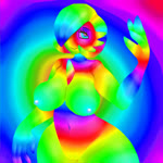 4_fingers acid_trip barely_visible_genitalia barely_visible_pussy belly big_breasts breasts chest_spike female fingers genitals hair hypnosis hypnotizing_viewer looking_at_viewer mind_control multicolored_body multicolored_eyes multicolored_hair navel nipples psychedelic pussy rainbow rainbow_background rainbow_body rainbow_eyes rainbow_hair simple_background solo spikes spikes_(anatomy) wide_hips epilepsy_warning vrisoka nintendo pokemon gardevoir generation_3_pokemon pokemon_(species) 1:1 2d_animation animated colorful_theme half-length_portrait loop no_sound portrait seamless_loop short_playtime webm