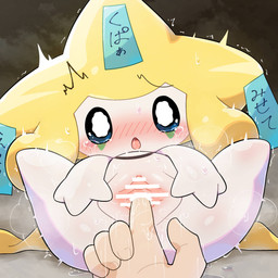 anus blush blushing_profusely bodily_fluids body_writing censor_bar censored_genitalia censored_vulva crying disembodied_hand duo female female_fingered female_focus female_humanoid fingering front_view genital_fluids genitals glistening glistening_body human_fingering humanoid_fingered humanoid_focus humanoid_hands looking_at_viewer lying multicolored_body on_back shaking solo_focus spread_legs spread_vulva spreading sweat tears tears_of_pleasure tremble_lines trembling vaginal vaginal_fingering vaginal_fluids vulva watery_eyes white_body yellow_body lucky777 nintendo pokemon generation_3_pokemon human humanoid jirachi legendary_pokemon mammal pokemon_(species) 1:1 2026 absurd_res censored digital_drawing_(artwork) digital_media_(artwork) hi_res shaded soft_shading