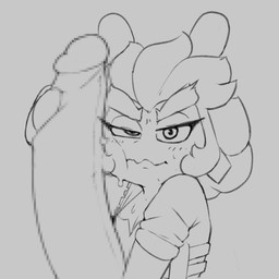 anthro belt big_penis blush blush_lines bodily_fluids breasts censored_genitalia censored_penis cleavage clothed clothed_anthro clothed_female clothing duo ear_piercing eyebrows eyelashes face_squish female female_anthro female_focus genitals grey_background grey_belt grey_body grey_clothing grey_ear_piercing grey_eyebrows grey_eyes grey_hair grey_handwear grey_jacket grey_mittens grey_penis grey_sclera grey_shirt grey_topwear hair hand_on_penis handwear huge_penis humanoid_genitalia humanoid_penis jacket lidded_eyes long_ears long_penis looking_at_viewer male male_human mitten_hands mittens mostly_offscreen_human mostly_offscreen_male mouth_closed nervous noseless penis piercing shirt short_hair simple_background spiky_hair squish straight_arm sweat thick_eyebrows topwear wobbly_mouth dangus-llc mario_bros mario_plus_rabbids_sparks_of_hope nintendo raving_rabbids rayman_(series) ubisoft edge_(mario_plus_rabbids) human lagomorph mammal rabbid 1:1 2021 absurd_res black_and_grey censored crossover digital_drawing_(artwork) digital_media_(artwork) english_description hi_res monochrome mosaic_censorship sketch