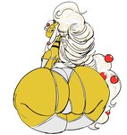 allagainstyou ampharos big_butt butt closed_smile clothing eyebrows eyelashes female generation_2_pokemon hair hi_res huge_butt lingerie long_hair looking_at_viewer looking_back looking_back_at_viewer mouth_closed nintendo panties pokemon pokemon_(species) rear_view simple_background sketch smile solo thick_thighs underwear white_background white_clothing white_eyebrows white_hair white_lingerie white_panties white_underwear wide_hips yellow_body