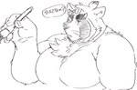 anthro chest_tuft eyebrows inkbrush male pecs solo text thick_eyebrows tuft exe_exem lifewonders live_a_hero shoen canid canine mammal raccoon_dog tanuki digital_drawing_(artwork) digital_media_(artwork) japanese_text sketch