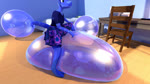 anthro bedroom bottomwear bow_tie bubble climbing_on clothed clothing enjoyment female furniture inside sitting skirt solo squeezing squish wobbling skeletorskeletonized quilly lizard reptile scalie 16:9 3d_(artwork) 3d_animation animated digital_media_(artwork) hi_res no_sound short_playtime webm widescreen