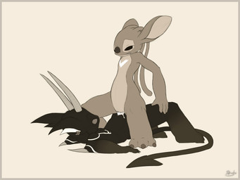 3_toes 4_fingers animal_genitalia bodily_fluids cowgirl_position cum cum_in_vagina cum_inside dark_body dark_fur deep_penetration dominant dominant_female dripping duo feet female fingers from_front_position fur genital_fluids genital_slit genitals horn leaking long_ears lying male male/female male_penetrating on_back on_bottom on_top penetration penis sex simple_background straddling tattoo toes vaginal vaginal_penetration vulva petresko disney lilo_and_stitch angel_(lilo_and_stitch) tsuki_akurei alien experiment_(lilo_and_stitch) 4:3 hi_res smaller_version_at_source