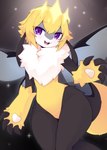 4_fingers antennae_(anatomy) anthro black_body black_fur blonde_hair fangs featureless_crotch female female_anthro fingers fluffy fur hair happy kemono looking_at_viewer open_mouth purple_eyes short_hair solo tail teeth tongue white_body white_fur wings yellow_body yellow_fur devil-vox solo_farming_in_the_tower queen_poisonous_honeybee_(solo_farming_in_the_tower) arthropod bee honey_bee hymenopteran insect poison_honeybee_(solo_farming_in_the_tower) 2024 absurd_res digital_media_(artwork) hi_res portrait three-quarter_portrait