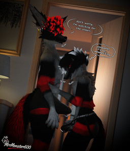 being_watched bulge bulge_grab clothing dialogue doorway duo looking_at_another looking_pleasured male male/male speech_bubble underwear watching_from_afar mrrmonsterr600 milo_monster prince_monster canid canine canis domestic_dog fox mammal rexouium 3d_(artwork) absurd_res blender_(artwork) blender_cycles_(artwork) digital_media_(artwork) hi_res brother_(lore) brothers_(lore) incest_(lore) sibling_(lore)