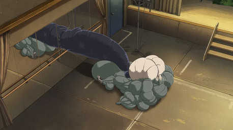 anthro balls big_balls big_muscles big_nipples big_pecs big_penis black_glans black_penis clothing cracked_mirror footwear footwear_only fur genitals glans grey_balls grey_body grey_fur huge_balls huge_muscles huge_pecs huge_penis humanoid_genitalia humanoid_penis hyper hyper_balls hyper_genitalia hyper_muscles hyper_pecs hyper_penis lying male mirror mirror_reflection mostly_nude muscular muscular_anthro muscular_male nipples on_back pecs penis reflection shoes shoes_only solo white_body white_fur df43_(artist) rompinpomps third-party_edit beastars legoshi_(beastars) canid canine canis mammal wolf hi_res