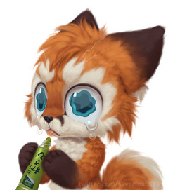 ambiguous_gender anthro black_body black_fur blep blue_eyes bodily_fluids crying food fur red_body red_fur simple_background snot solo tears text tongue tongue_out wasabi whiskers white_background white_body white_fur silverfox5213 silverfox5213_(character) canid canine fox mammal red_fox true_fox 2025 url male_(lore)