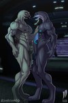 abs balls digitigrade duo erection frottage genitals glans looking_down male male/male muscular muscular_male nipples nude open_mouth penile penis sex side_view standing iudicium86 halo_(series) microsoft xbox_game_studios alien sangheili hi_res