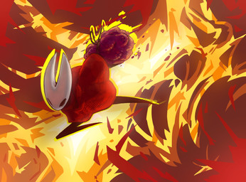 2_horns ambiguous_gender biped cloak clothed clothing empty_eyes horn red_cloak red_clothing solo sharpski hollow_knight:_silksong hollow_knight_(franchise) team_cherry hornet_(hollow_knight) arthropod 2026 absurd_res hi_res female_(lore)