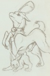 2012 antlers ass_up bambi bdsm bell bondage bound cervine collar deer feral feral_on_feral from_behind gay hooves horn interspecies lagomorph male mammal penis presenting rabbit raised_tail sex size_difference sketch sketchkat thumper
Rating: Explicit
Score: 11
User: tony311
Date: June 06, 2012