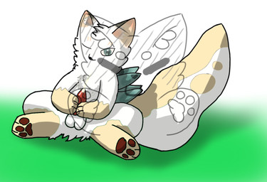 animal_genitalia bodily_fluids cum ejaculation erection fur genital_fluids genitals grass heart_pupils heart_symbol male masturbation nude one_eye_closed pawpads penis plant simple_background solo tail huoyanshenquan asian_mythology fabulous_beasts fenz_(studio) mythology hua_jiao canid canine fox mammal mythological_creature shenghuang distracting_watermark shaded simple_shading watermark