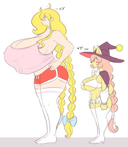 >:< accessory anthro ball big_breasts biped blonde_hair blue_eyes boots bottomwear bow_ribbon bow_tie braided_hair breasts cleavage closed_frown clothed clothed_anthro clothed_female clothed_human clothing duo eyebrow_through_hair eyebrows female footwear frown fur furgonomic_hat furgonomic_headwear furgonomic_witch_hat furgonomics hair hair_accessory hair_bow hair_ribbon hat headgear headwear height height_comparison hotpants huge_breasts hyper hyper_breasts legwear light_body light_skin lineup long_hair midriff mouth_closed navel nipple_outline pigtails pink_clothing pink_topwear purple_eyes red_bottomwear red_clothing red_hotpants red_shorts ribbons salmon_hair shoes shorts side_boob side_view simple_background skimpy socks standing tennis_ball thigh_boots thigh_highs thigh_socks topwear translucent translucent_hair twin_braids under_boob white_background white_clothing white_footwear white_legwear white_socks white_thigh_highs white_thigh_socks witch_hat yellow_body yellow_fur theycallhimcake cassie_torbjornson totty_(theycallhimcake) canid canine canis domestic_dog human mammal 2016 english_description full-length_portrait hi_res portrait
